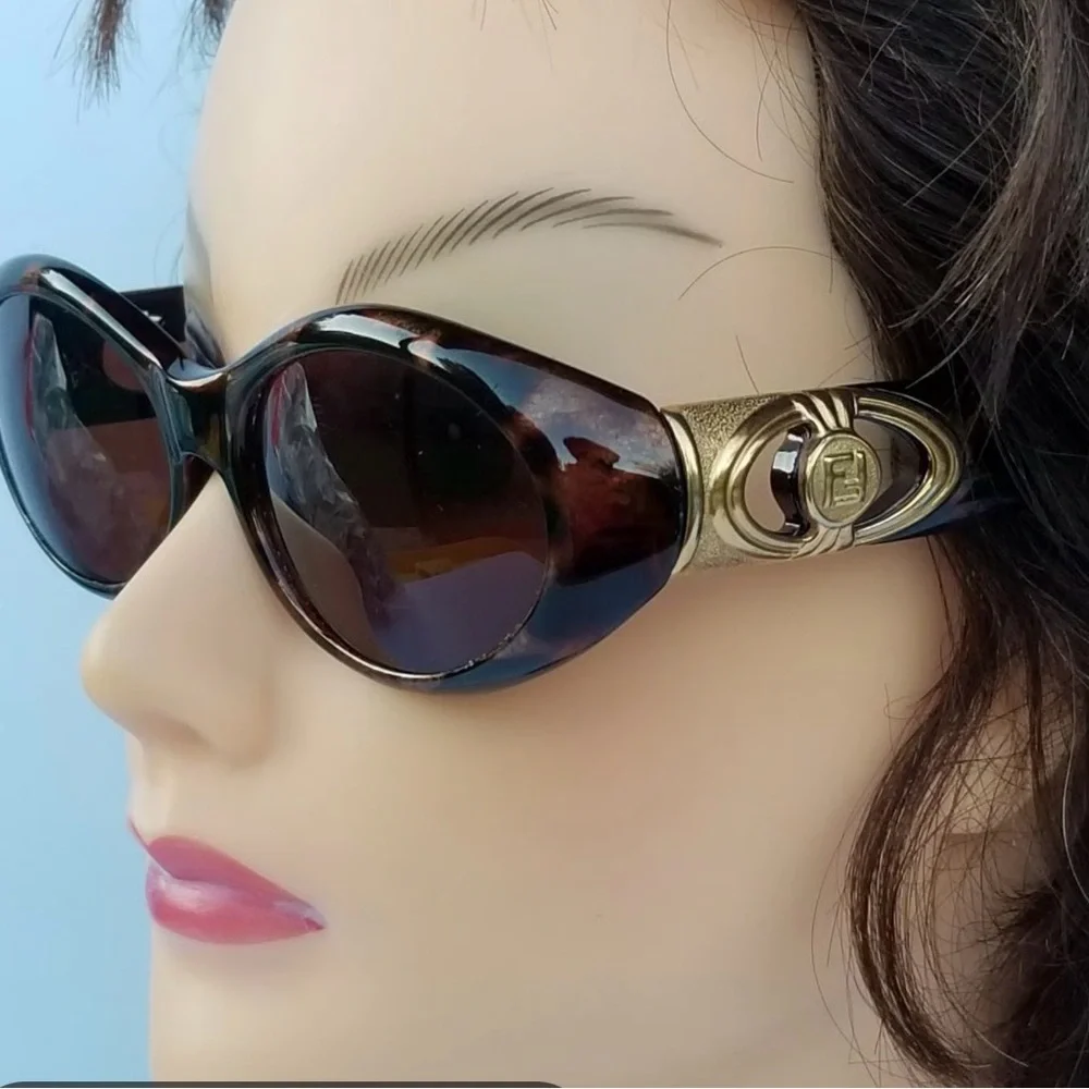 Vintage Authentic Fendi Tortoise Sunglasses - Picture 1 of 12